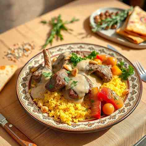 Jordanian Mansaf - Step-by-Step Lamb & Jameed Recipe